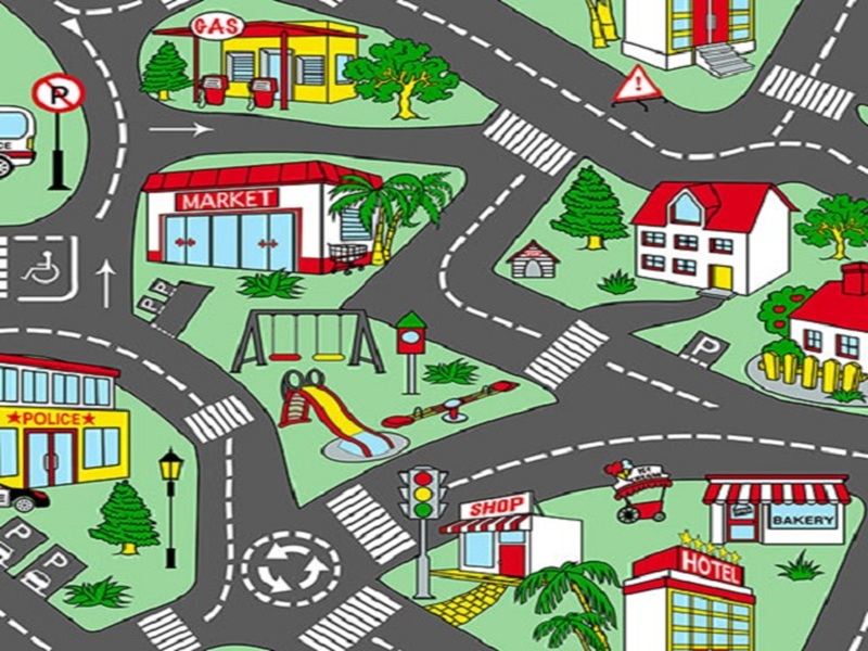 Trafik Desen PVC Yerdöşeme - Yerdöşeme - Mineflo